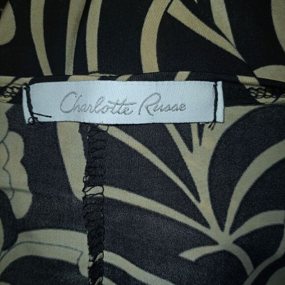 CHARLOTTE RUSSE BLACK & BEIGE DRESS SZ.L EUC - Picture 6 of 7